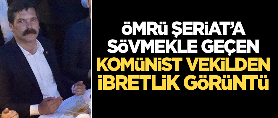 Ömrü Şeriat'a sövmekle geçen Erkan Baş'tan ibretlik görüntü