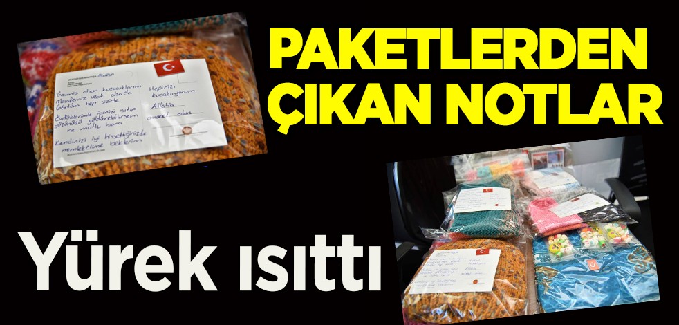 On binlerce Müslümandan gelen paketlerden çıkan notlar yürek ısıttı! Göz yaşartan ayrıntı