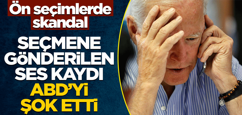 Ön seçimlerde skandal! ABD'de seçmene Biden'ın ses kaydı gönderildi