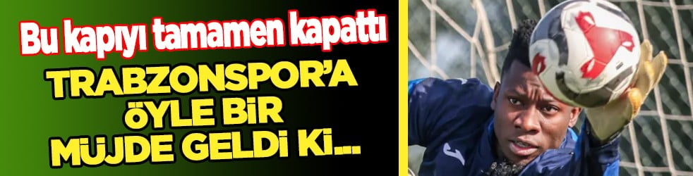 Onay verildi ve... Trabzonspor'a Onana müjdesi: O gelişme Papara Park'ı şaşırtacak...