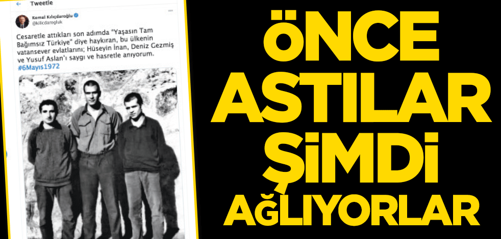 Önce astılar şimdi ağlıyorlar