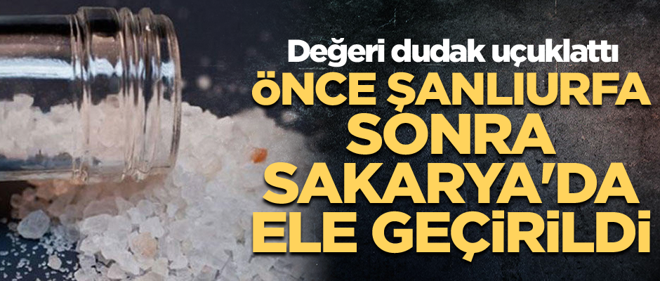 Önce Şanlıurfa sonra Sakarya'da ele geçirildi... Değeri dudak uçuklattı