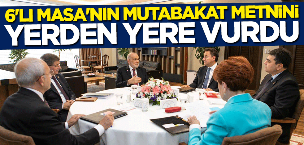 Önder Aksakal'dan 6'lı Masa'ya sert tepki... Mutabakat metnini yerden yere vurdu
