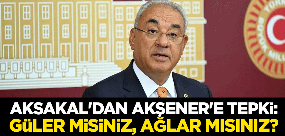 Önder Aksakal'dan Meral Akşener'e tepki: Güler misiniz, ağlar mısınız?