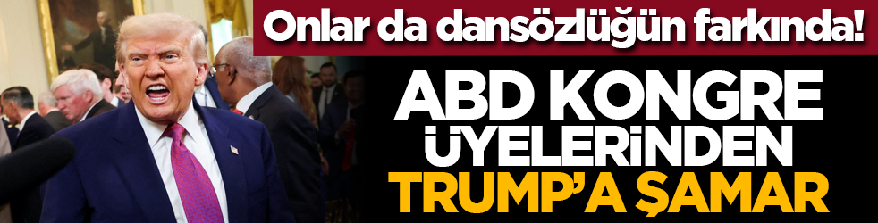 Onlar da dansözlüğün farkında! ABD kongre üyelerinden Trump’a şamar