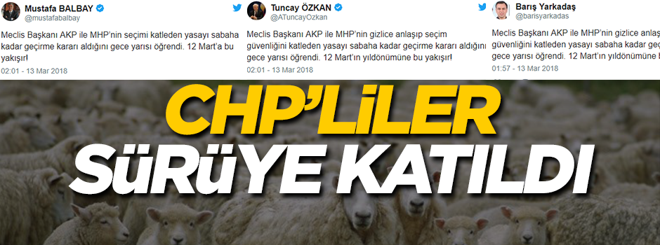 CHP'liler sürü halinde hareket etmeye başladı!