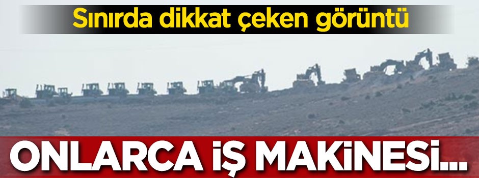 Onlarca iş makinesı emir bekliyor