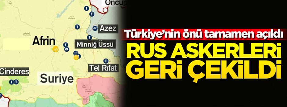Onlarca Rus askeri o bölgeden çekildi