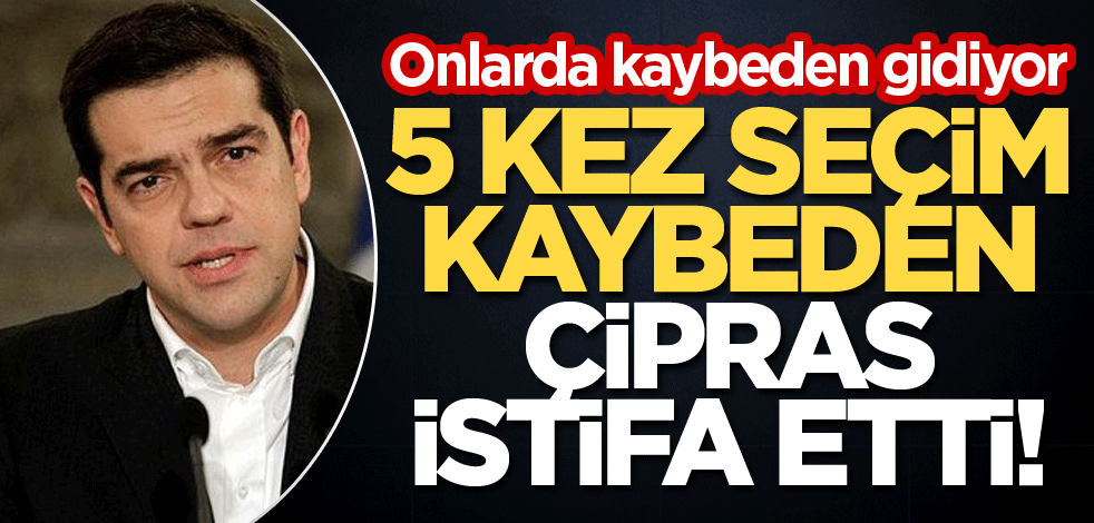 Onlarda kaybeden gidiyor! 5 kez seçim kaybeden Çipras istifa etti