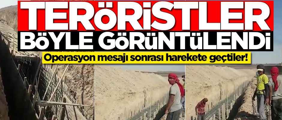 Operasyon mesajı sonrası teröristler böyle görüntülendi