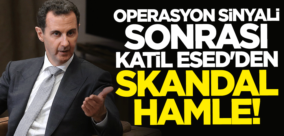 Operasyon sinyali sonrası katil Esed'den teröristlere koruma kalkanı