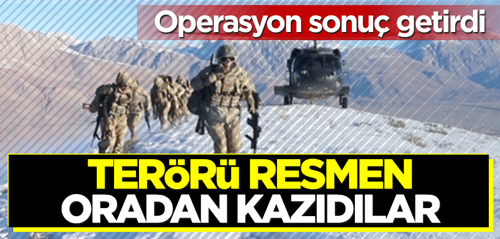 Operasyon sonuç getirdi! Terörü resmen oradan kazıdılar