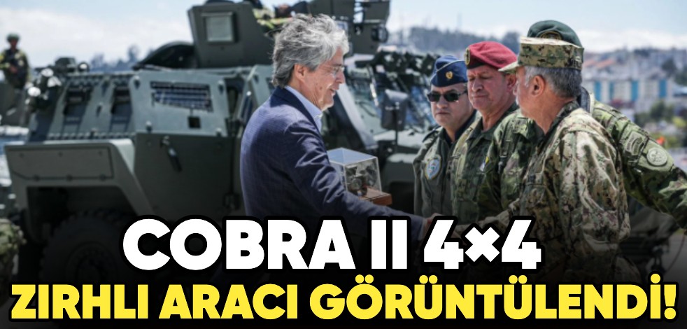 Operasyonda COBRA II 4×4 zırhlı aracı görüntülendi!