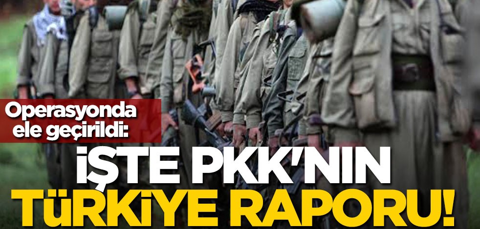 Operasyonda ele geçirildi: İşte PKK'nın Türkiye raporu!