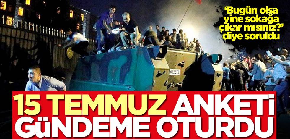 Optimar'dan 15 Temmuz anketi! Halkın yüzde 59'u...
