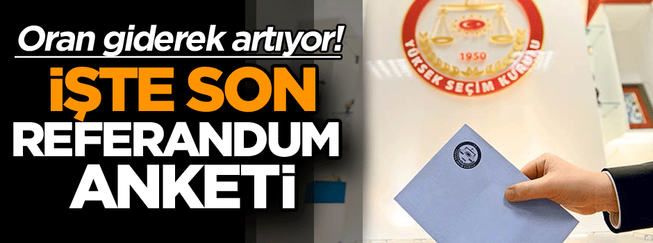 Oran giderek artıyor! Erdoğan için…