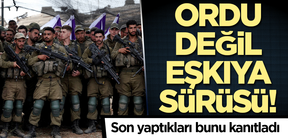 Ordu değil eşkıya sürüsü! Son yaptıkları bunu kanıtladı