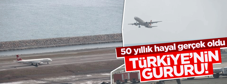 Ordu-Giresun Havalimanı'na ilk uçak iniş yaptı