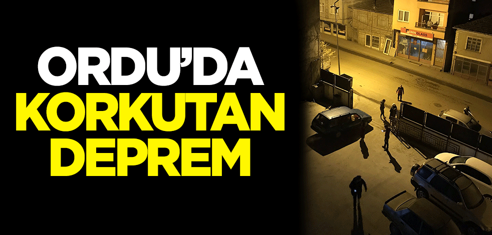 Ordu'da korkutan deprem