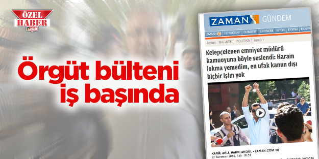 Örgüt bülteni Zaman harekete geçti