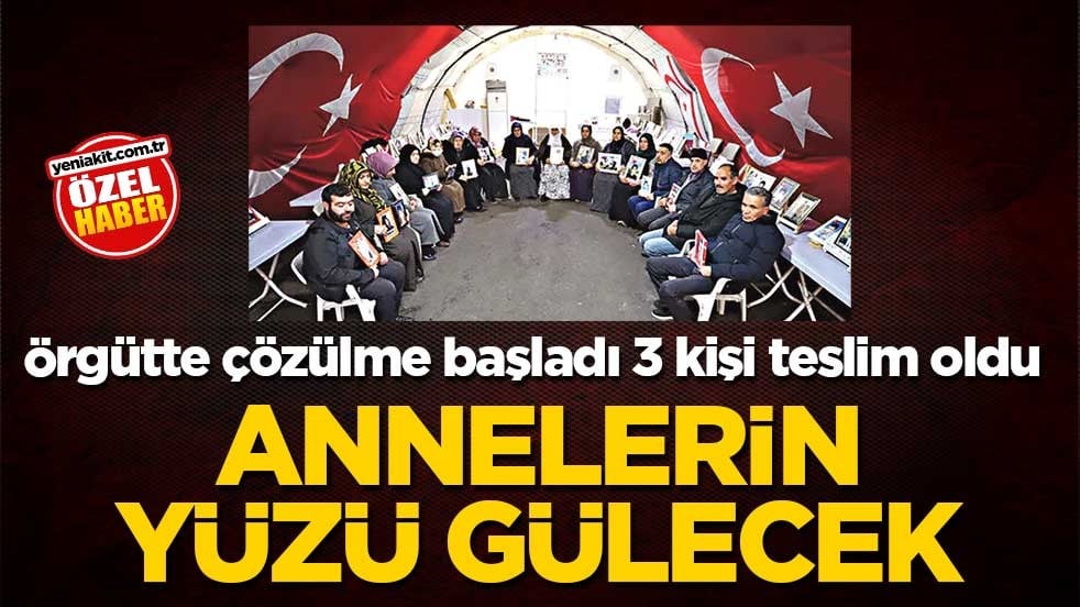 Örgütte çözülme başladı, 3 kişi teslim oldu! Annelerin yüzü gülecek