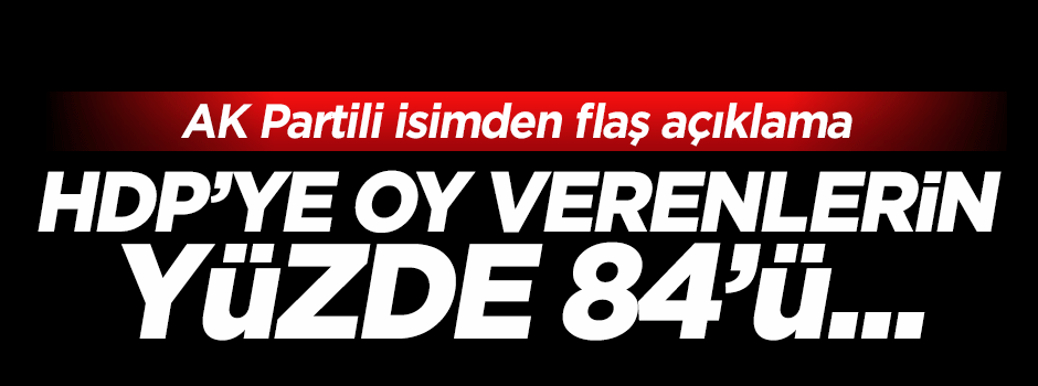 Orhan Miroğlu: HDP'ye oy verenlerin yüzde 84'ü silahların bırakılmasını istiyor