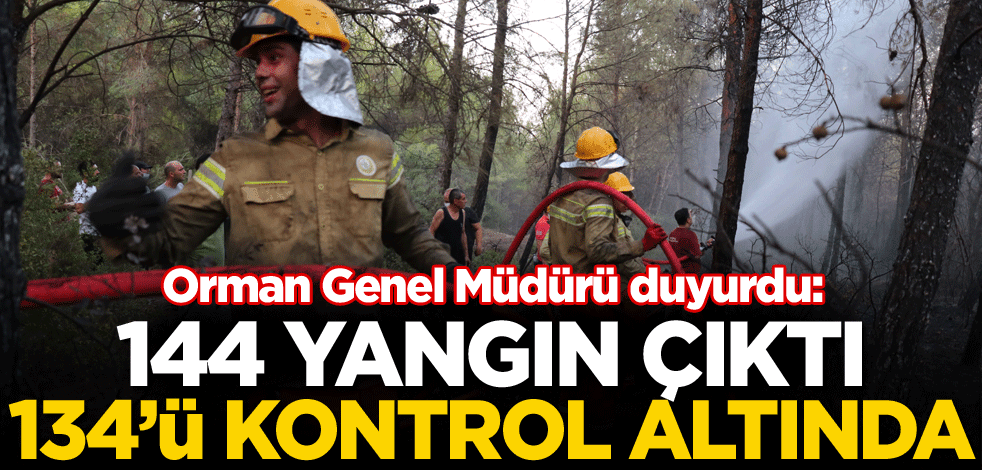 Orman Genel Müdürü: 144 yangın çıktı, 134'ü kontrol altında