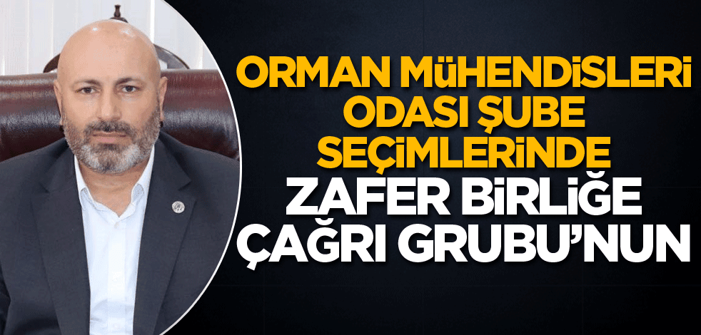 Orman Mühendisleri Odası şube seçimlerinde zafer, Birliğe Çağrı Grubu’nun