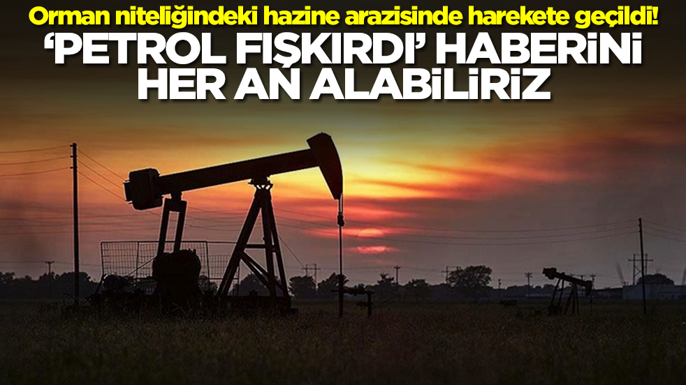 Orman niteliğindeki hazine arazisinde harekete geçildi! 'Petrol fışkırdı' haberini her an alabiliriz