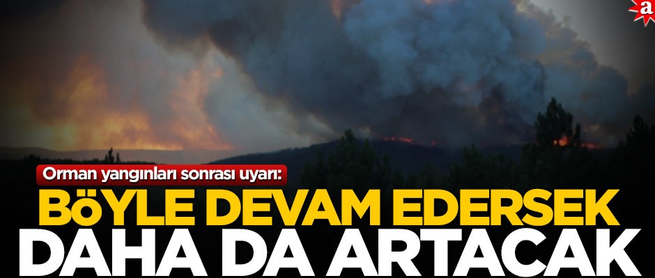 Orman yangınları sonrası uyarı: Böyle devam edersek daha da artacak