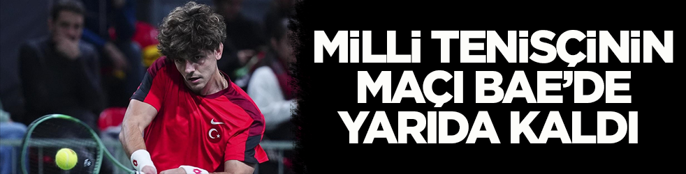 Orta Doğu’daki çatışmalar sporu da etkiledi! Milli tenisçinin maçı BAE’de yarıda kaldı