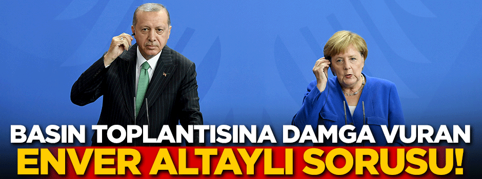 Ortak basın toplantısına damga vuran Enver Altaylı sorusu