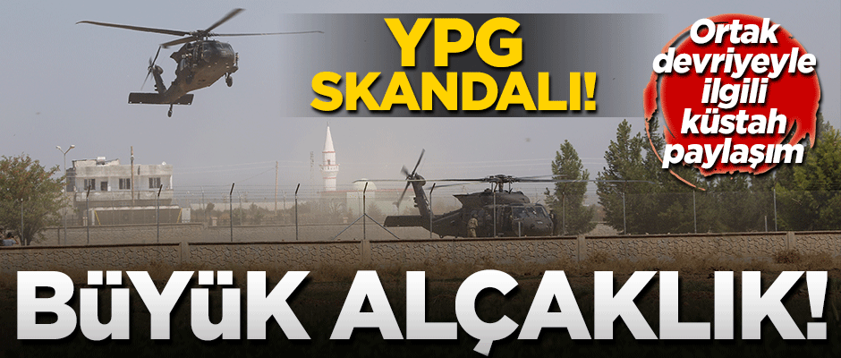 Ortak devriyede skandal paylaşım! YPG ile Türkiye'yi bir tuttular