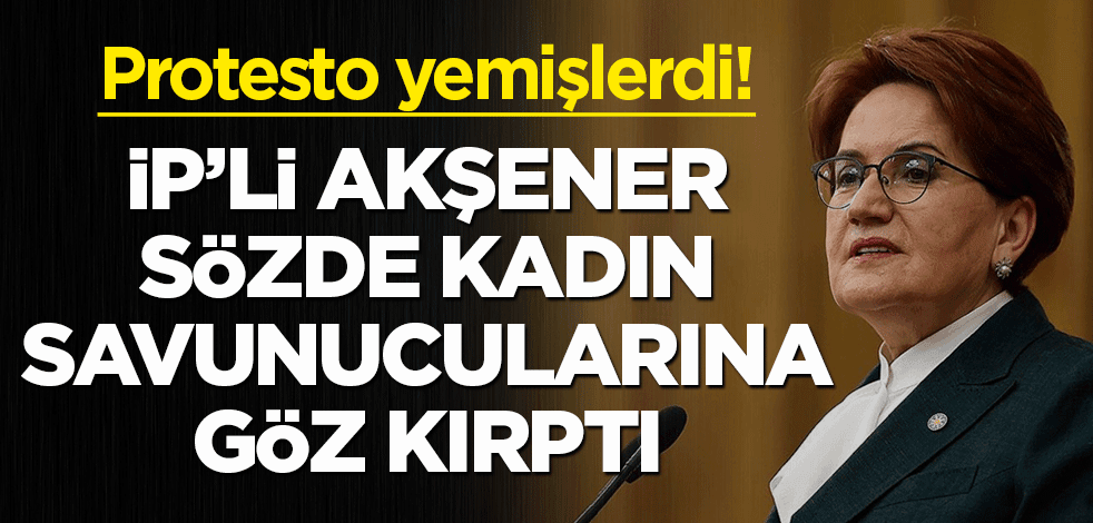 Ortak mutabakat metninde İstanbul Sözleşmesi yer almayınca protesto edilmişlerdi! Akşener sözde kadın savunucularına göz kırptı