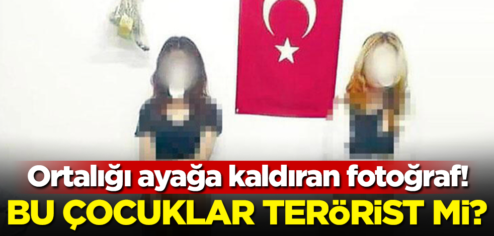 Ortalığı ayağa kaldıran fotoğraf! Bu çocuklar terörist mi?
