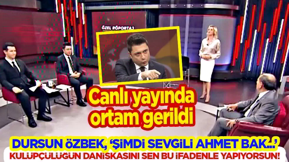 Ortalık alev alev: Dursun Özbek'ten canlı yayında tepki: Daniskasını yapıyorsun