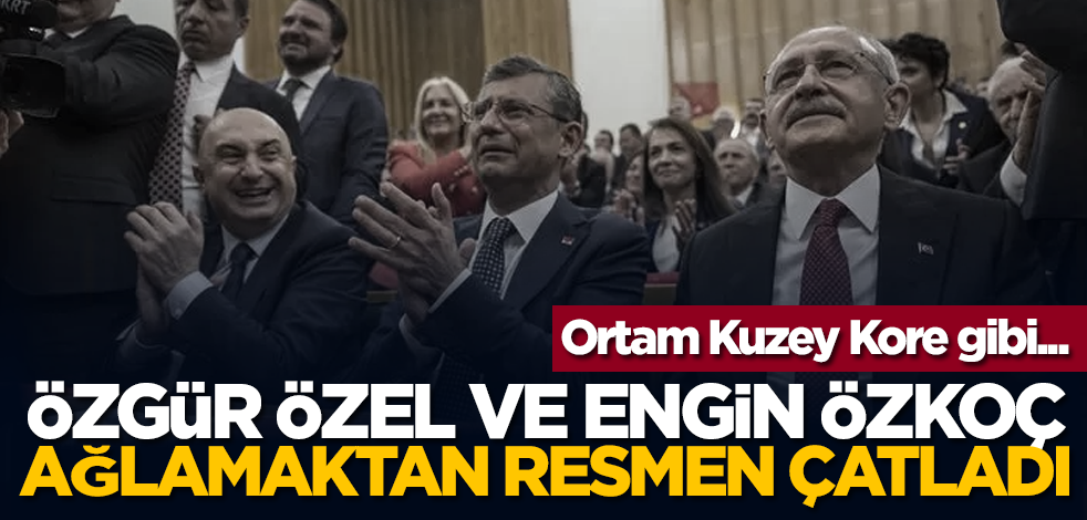 Ortam Kuzey Kore gibi... Özgür Özel ve Engin Özkoç ağlamaktan resmen çatladı