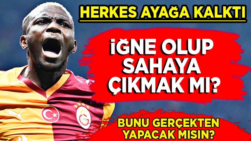 Osimhen hakkında bomba gelişme! Herkes şaşkın: Bunu gerçekten yapacak mısın makina!