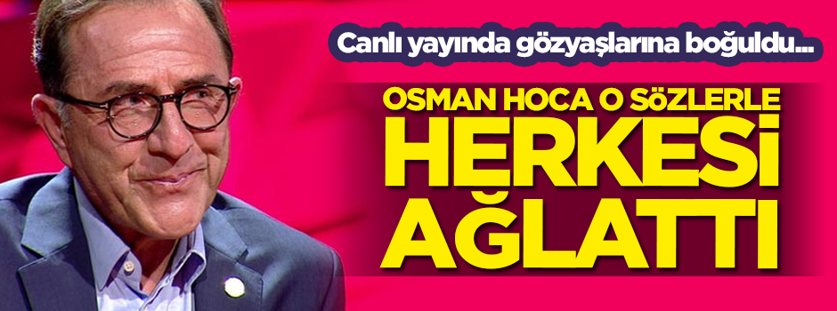 Osman Müftüoğlu canlı yayında hem ağladı, hem ağlattı...