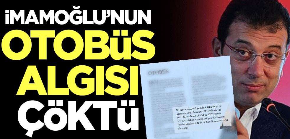 Osman Nuri Kabaktepe açıkladı! Ekrem İmamoğlu'nun otobüs algısı çöktü