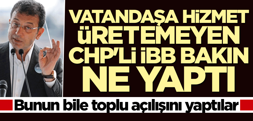 Osman Nuri Kabaktepe: İBB kavşağı 50 metre ileriye almış, buna da toplu açılış töreni yapıyor