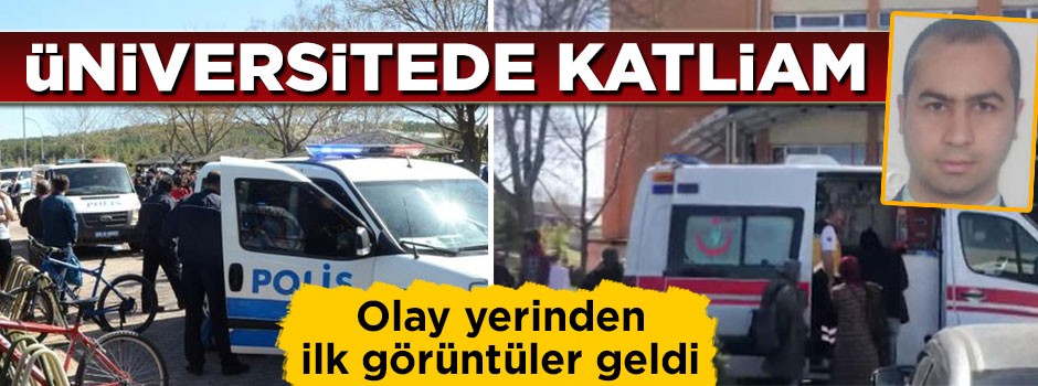 Osmangazi Üniversitesi'nde katliam! Olay yerinden ilk görüntüler geldi