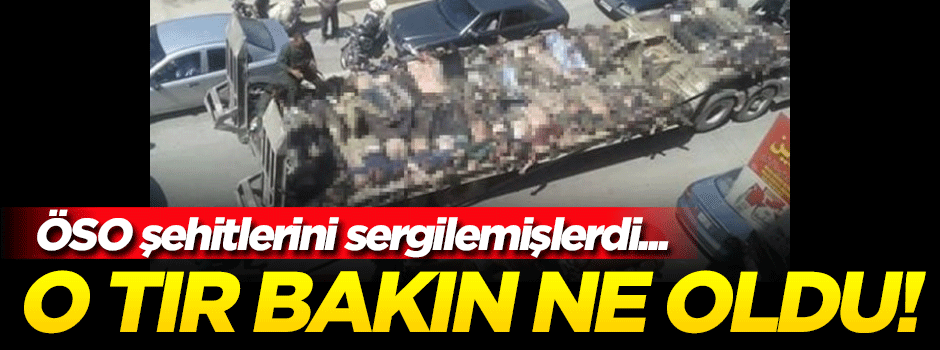 ÖSO şehitlerini sergiledikleri TIR bakın ne oldu!