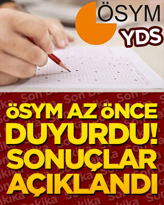 ÖSYM az önce duyurdu! Sonuçlar açıklandı