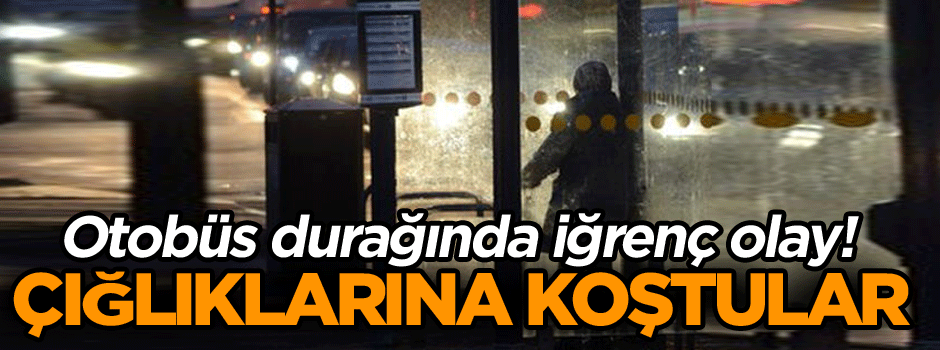 Otobüs durağında tecavüz etmeye kalktı… Çığlıklarına koştular