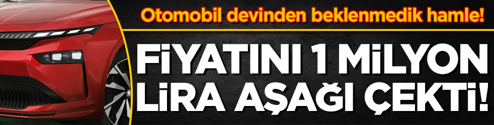 Otomobil devinden beklenmedik hamle: Fiyatı neredeyse 1 milyon lira indirdi!