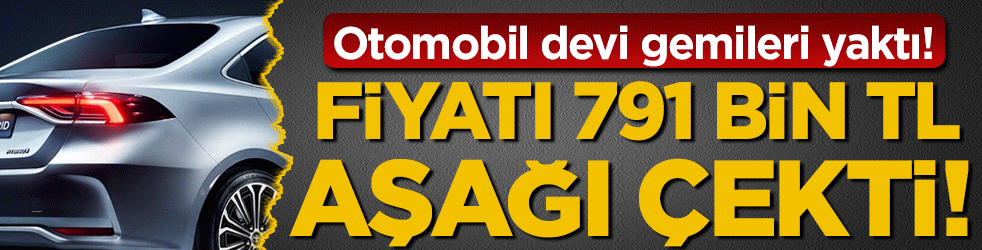 Otomobil devinden şaşırtan karar: Fiyatı 791 bin lira aşağı çekildi!