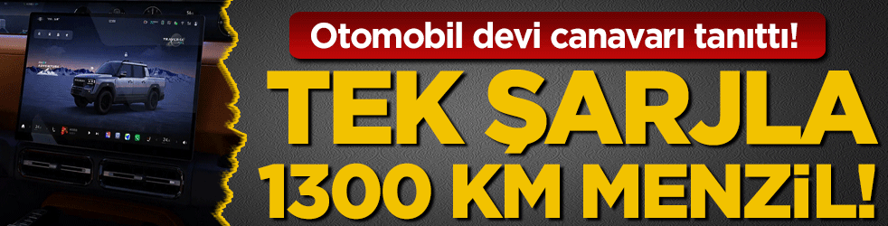 Otomobil devinin canavarı görücüye çıktı! Tek şarjla 1300 km gidiyor!