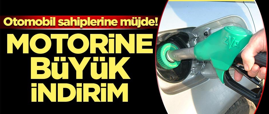 Otomobil sahiplerine müjde! Motorine indirim