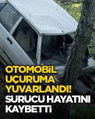 Otomobil uçuruma yuvarlandı! Sürücü hayatını kaybetti